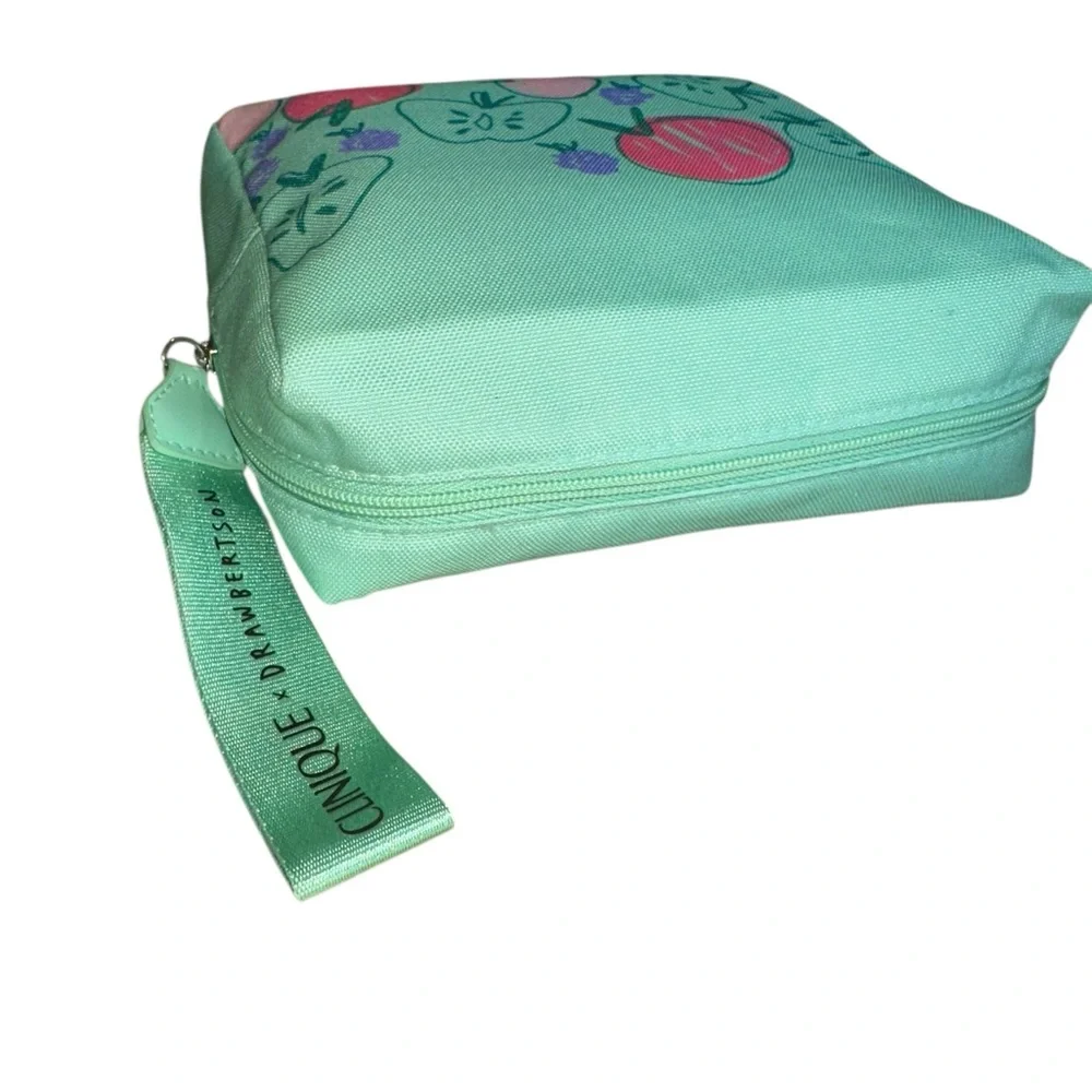 Clinique x Drawbertson Light Green Cosmetic Bag - Picture 3 of 6